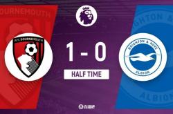 虎扑中国-半场-布莱顿暂0-1伯恩茅斯 塞梅尼奥助攻斯科特破门布莱顿2人伤退