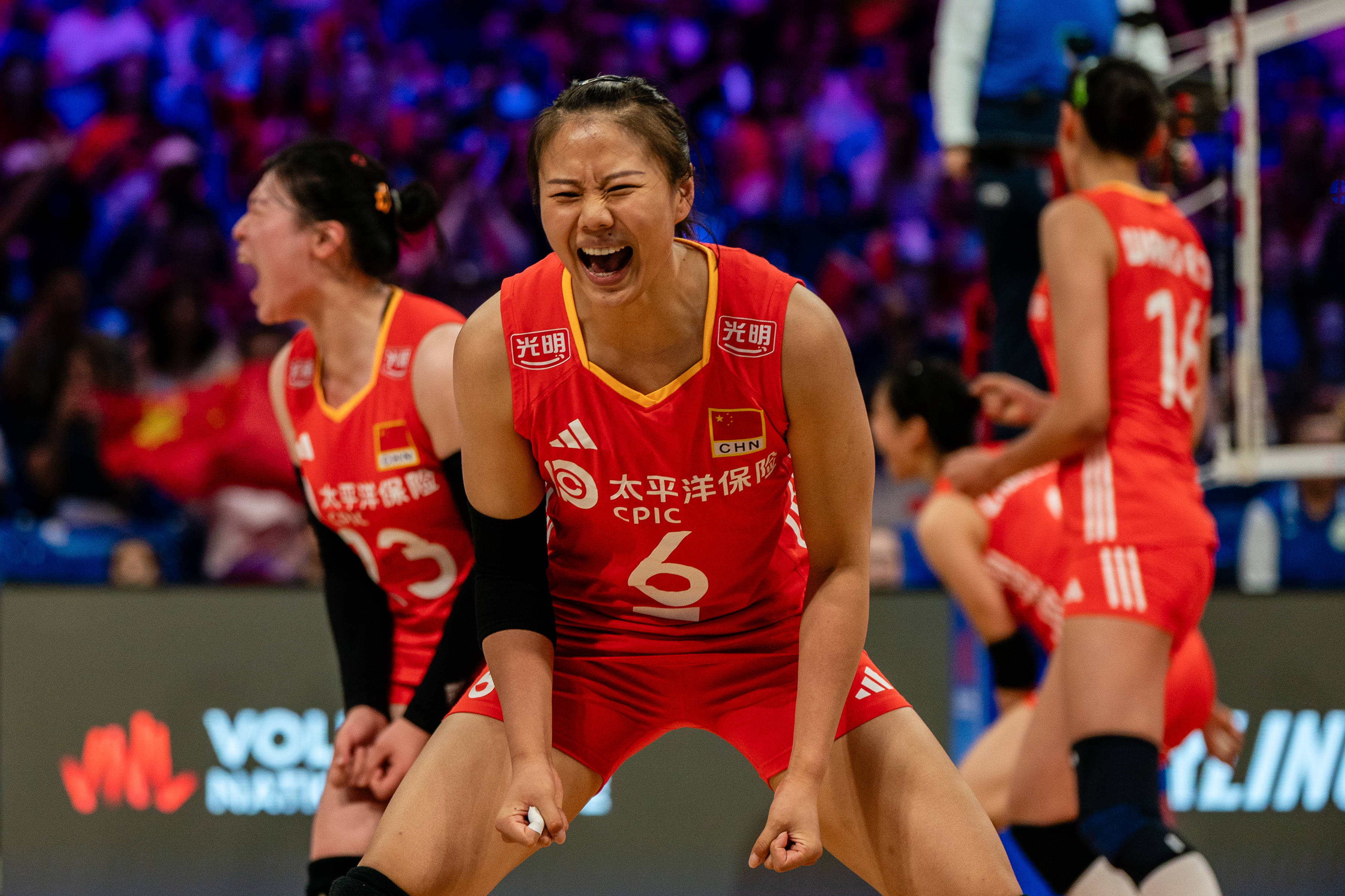 世界女排联赛（阿灵顿站）丨中国队胜德国队