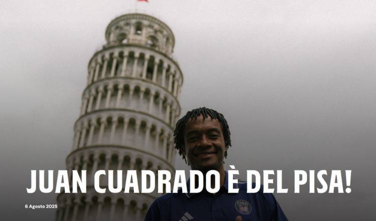 继续征战意甲！官方：37岁夸德拉多自由身加盟升班马比萨