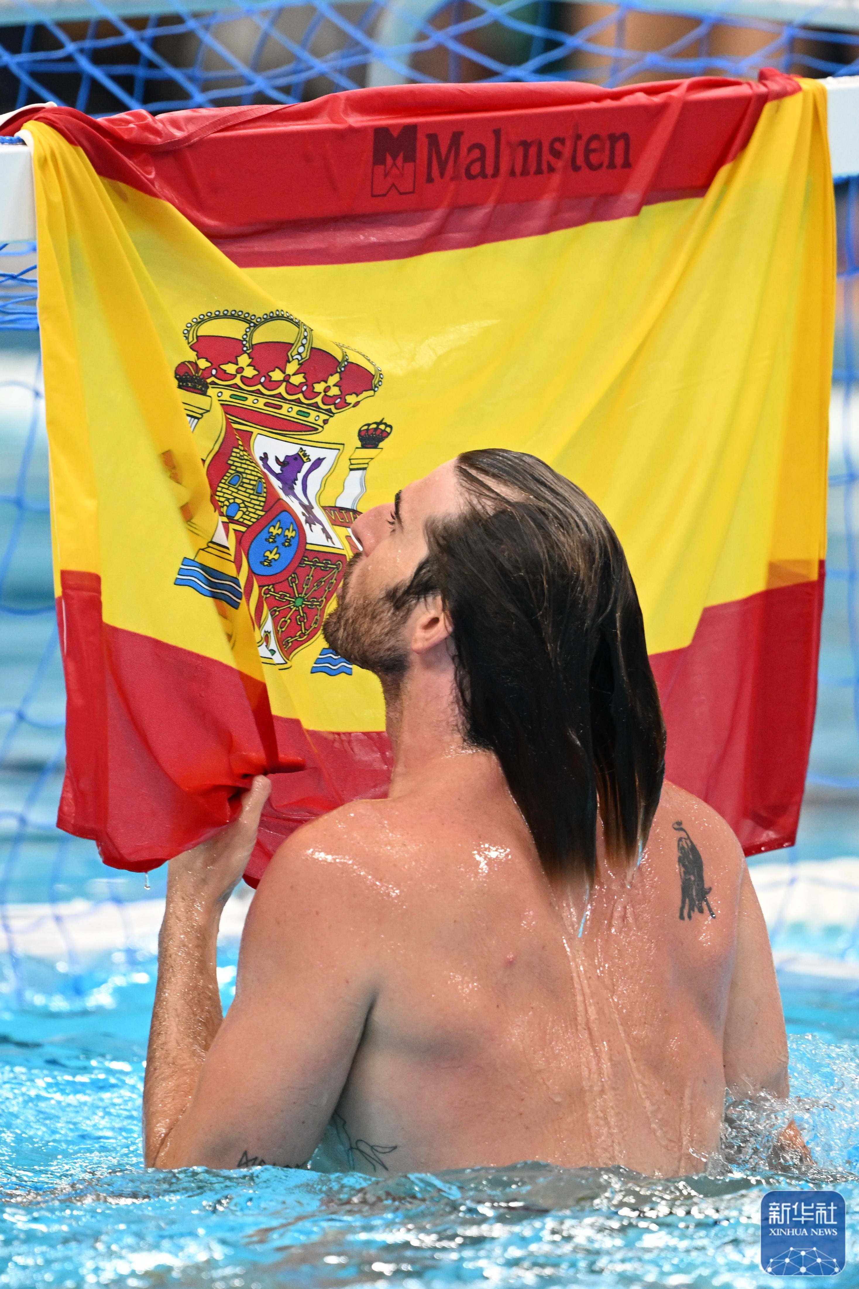游泳世锦赛丨西班牙队获得男子水球冠军