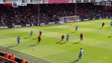 半场-布莱顿暂0-1伯恩茅斯 塞梅尼奥助攻斯科特破门布莱顿2人伤退